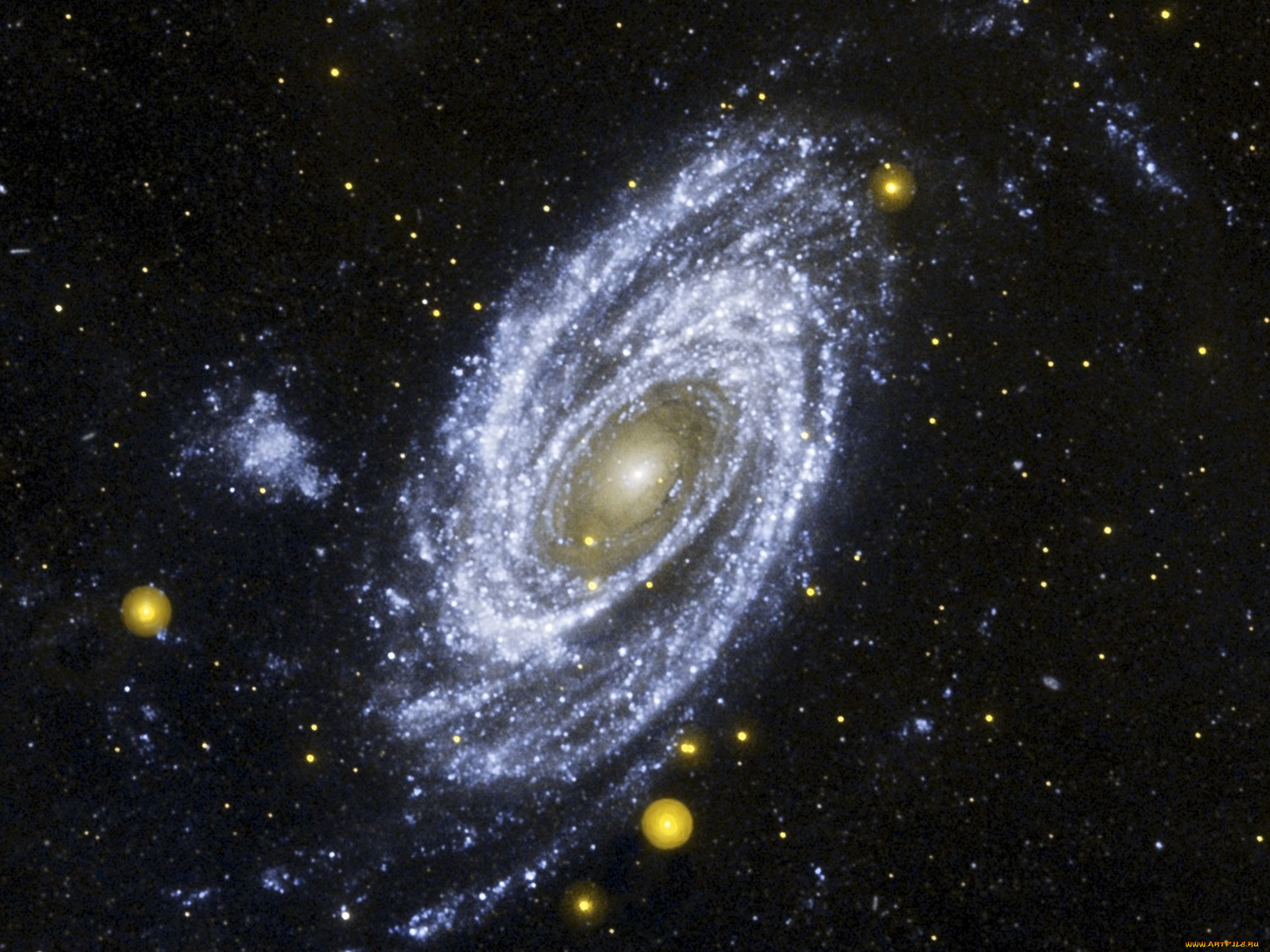 Space 22. M81 Галактика. Наша Вселенная. Звезды Галактики. Как выглядит наша Вселенная со стороны.